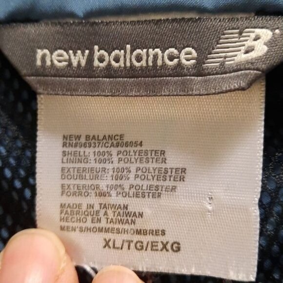 New Balance 1/2 Zipper High Neckline 2 Zipper Pocket Windbreaker Jacket  Size XL - Picture 3 of 8